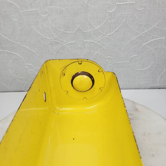VTG Ransburg Hand Painted Metal Paper Towel Holder Yellow Floral Wall Mount - Picture 16 of 16